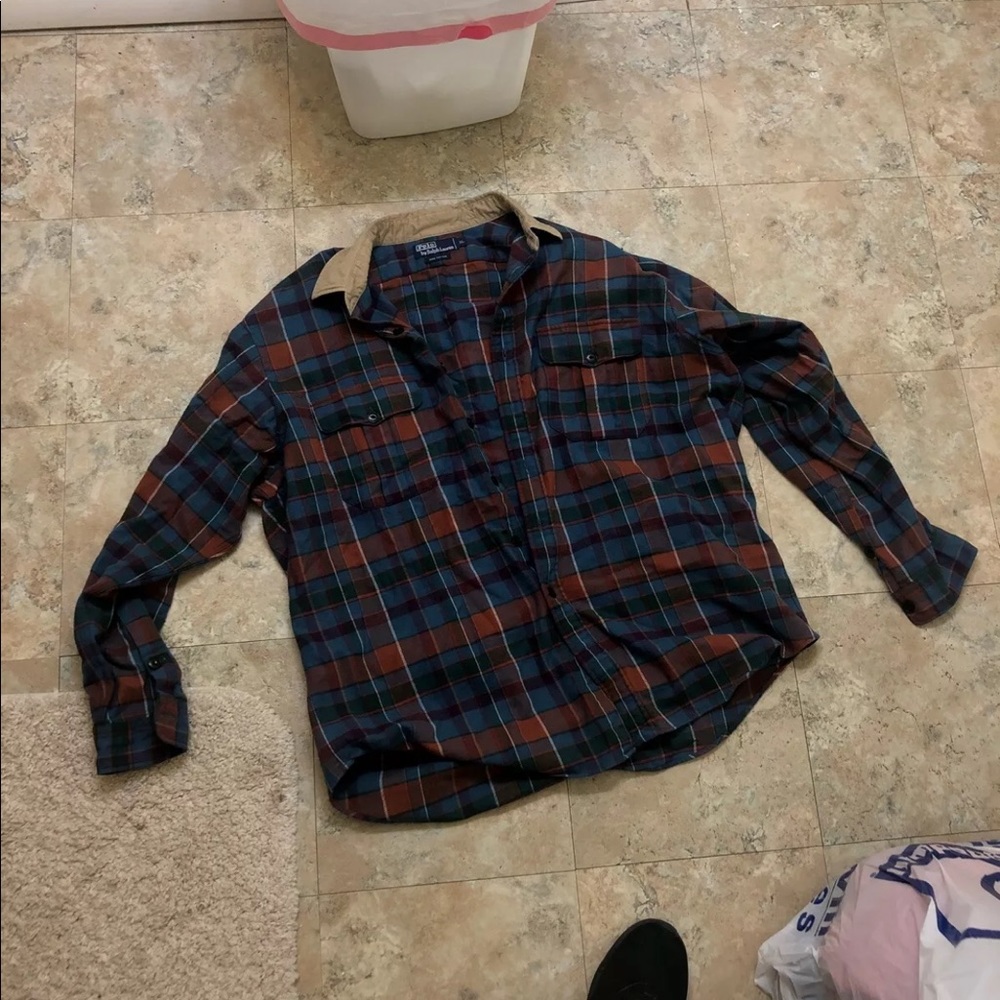 Lauren Ralph Lauren Mens XL Plaid Flannel Shirt